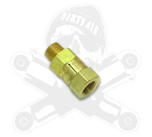 DIRTY AIR Brass Check valve - 1/8"NPT Male IN / Female OUT
