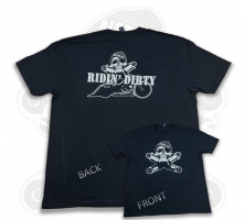 DIRTY AIR Tee Shirt - Ridin Dirty 1 BLACK