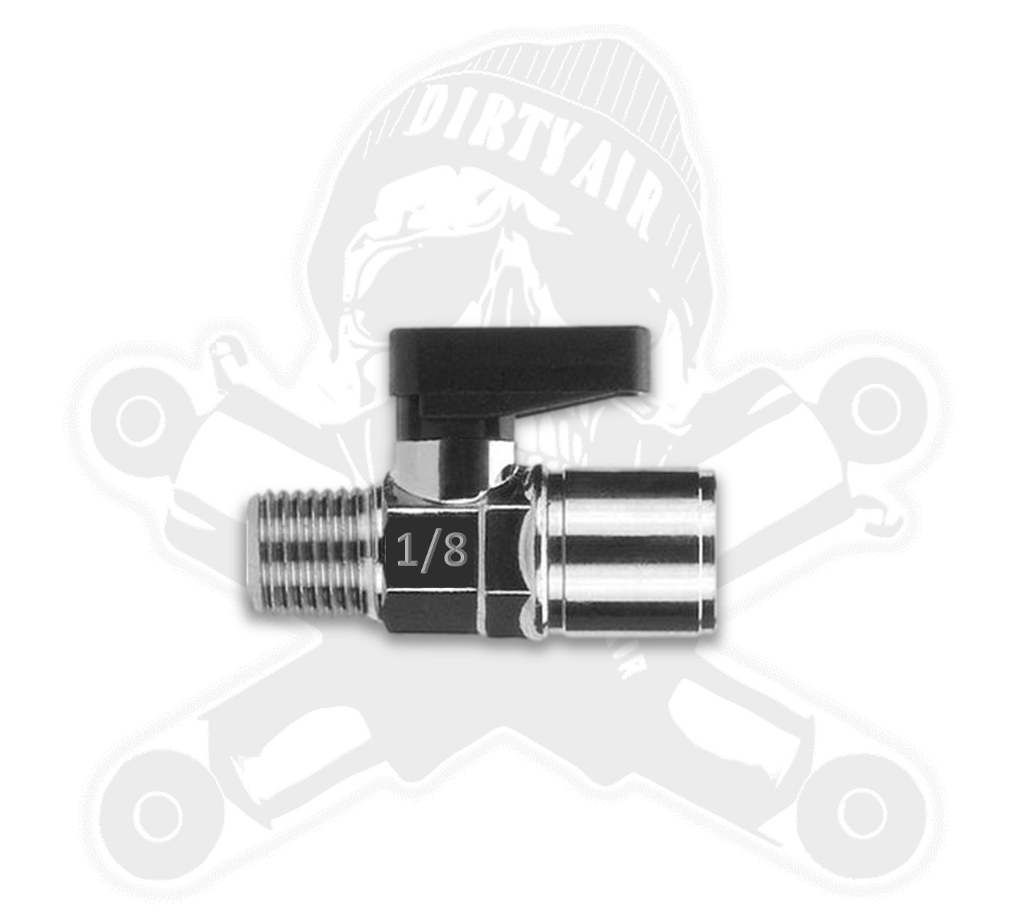 Aluminum 8AN Shut Off Valve Fitting – Black – Universal AN8 – Nunsu Automotive