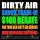 DIRTY AIR 4" Steel Rear Touring Air Shocks PAIR