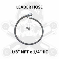 DIRTY AIR Braided Leader Hose 1/8" NPT x 1/4" JIC 28" 31" 36" 95C 99C 100C 40CAL